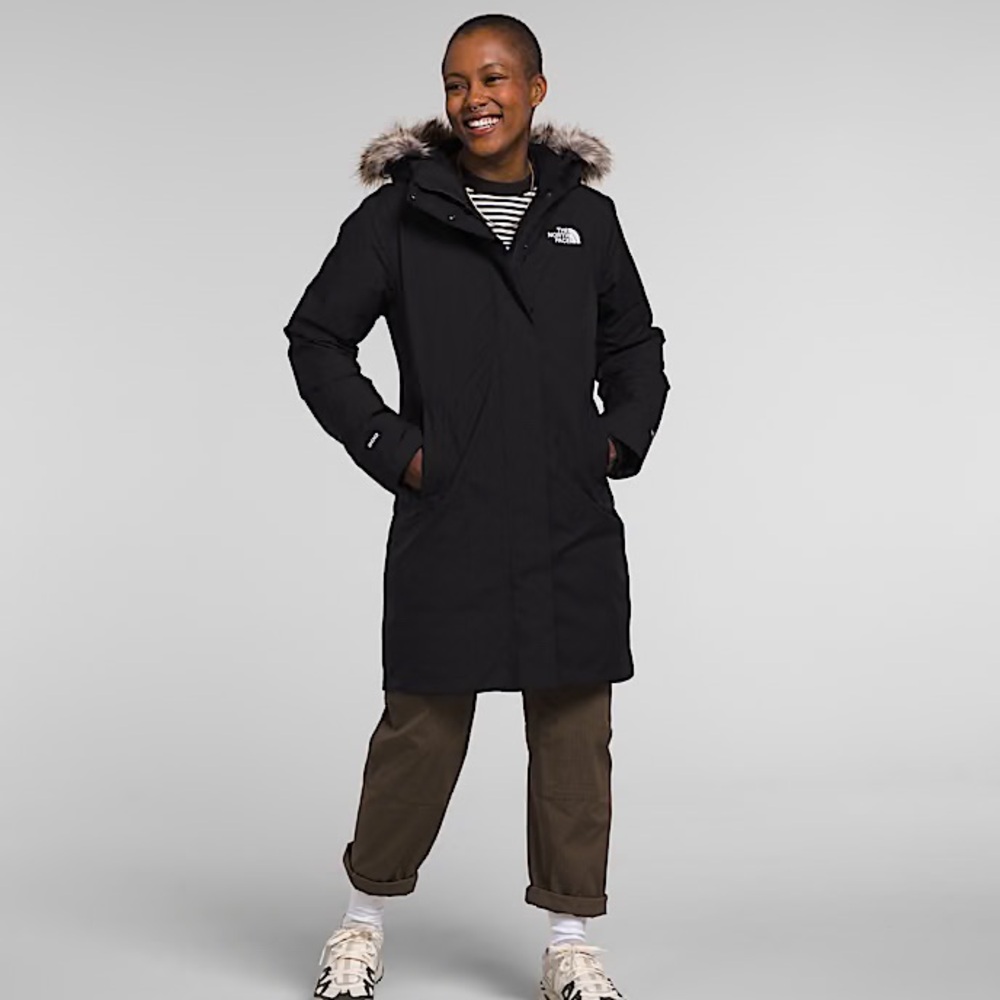 The North Face Women's Black Ski Jacket with Fur Hood